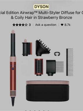 Dyson Airwrap Multi-Styler in Strawberry Bronze and Black
